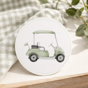 Sage green golf cart sticker