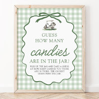 Sage Green Golf Guess How Many Candies Baby Shower