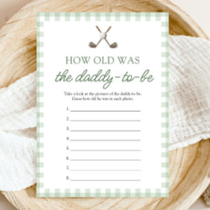 Sage Green Golf How Old Was The Daddy Game Invitation