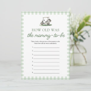 Sage Green Golf How Old Was The Mummy Game Invitation
