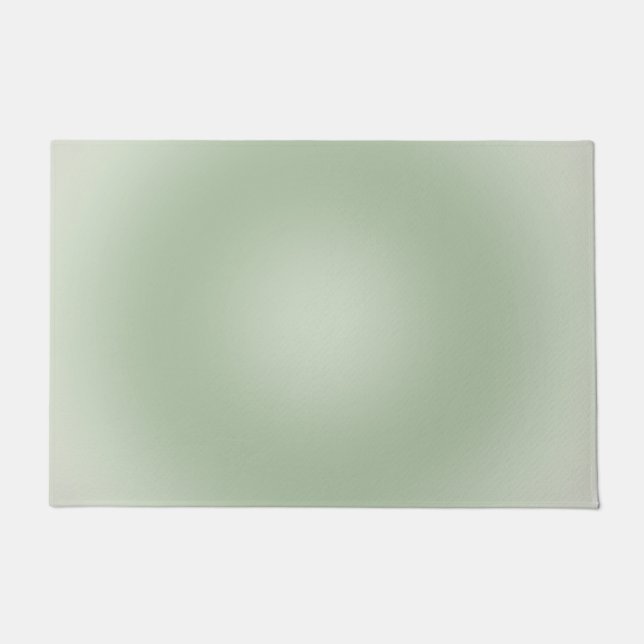 Sage Green Gradient Aura Doormat (Front)