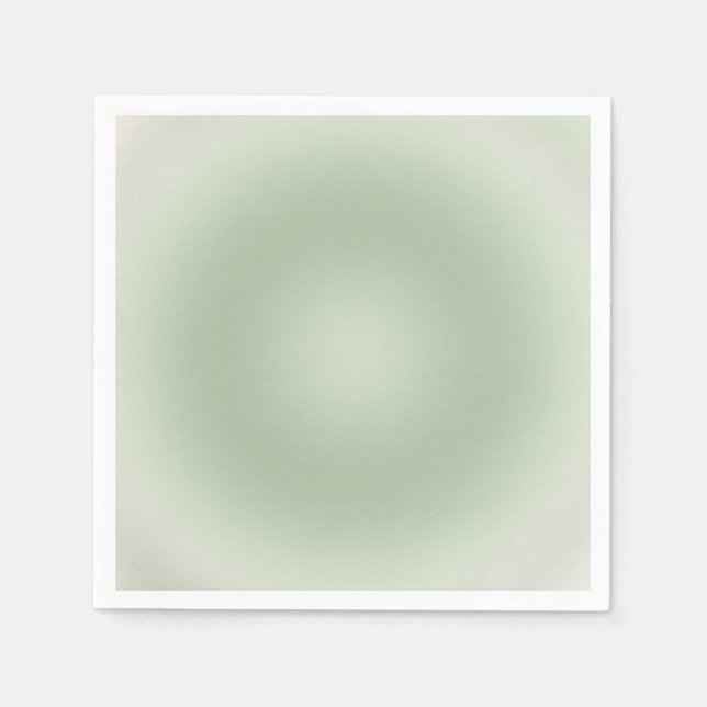 Sage Green Gradient Aura Napkin (Front)