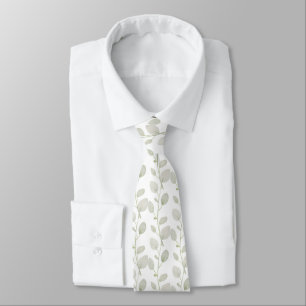 sage green greenery foliage tie