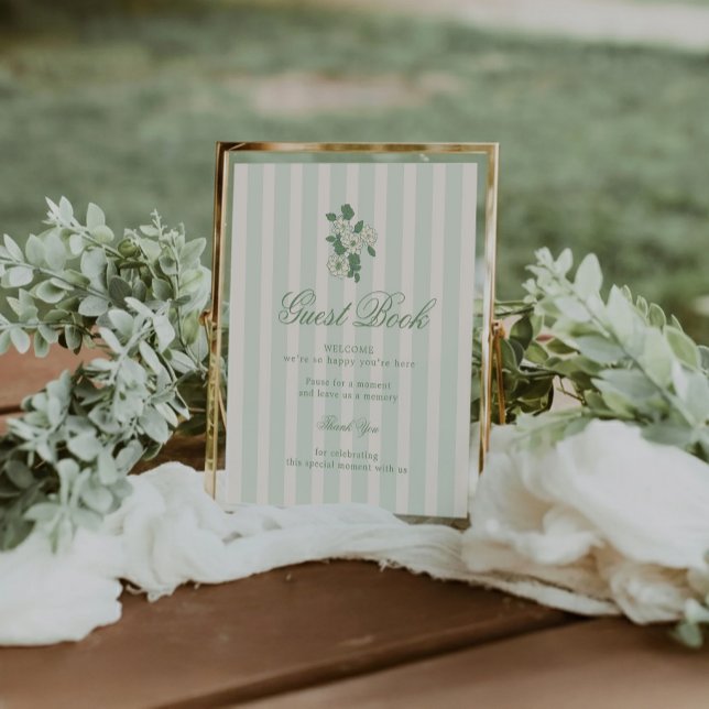 Sage Green Guest Book Table Sign (Creator Uploaded)