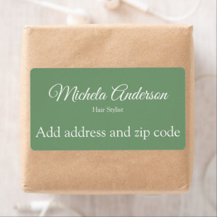 Sage green hair stylist add address zip code