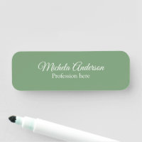 Sage green hair stylist add name contact website