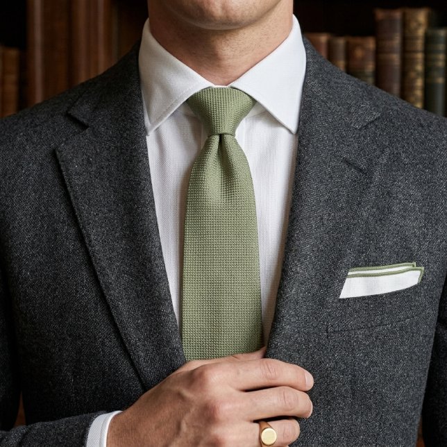 Sage Green Heritage Jacquard Tie (Creator Uploaded)