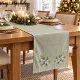 Top Table Table Runners Sage Green Holly Christmas Winter Table Long Table Runner | Zazzle