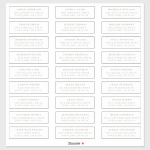 Sage Green Individual Guest Address Labels