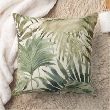 Sage Green Jungle Palm Leaf