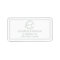 Sage Green Leafy Crest Monogram Wedding Address