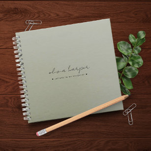 Sage Green Letters to My Daughter Memory Keepsake Notebook