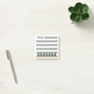 Sage Green | Lined | Potted Cactus - Post-it Notes
