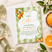 Sage Green Little Cutie Baby Shower