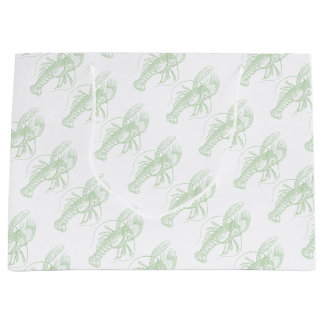 Sage Green Lobster Large Gift Bag
