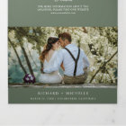 Sage Green Minimal 3 in 1 Photo Collage Wedding