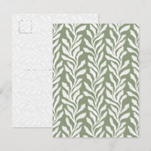 Sage Green Minimal Modern Organic Seaweed