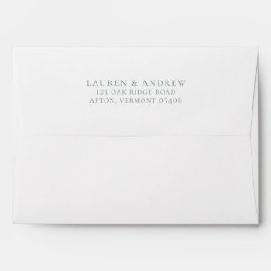 Sage Green Minimalist Modern Envelope