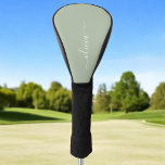 Sage Green Minimalist Modern Monogram Elegant  Golf Head Cover<br><div class="desc">Introducing our Sage Green Minimalist Modern Monogram Elegant Collection: Elevate your aesthetic with serene sophistication and timeless elegance. Our collection showcases minimalist designs in a tranquil sage green hue, complemented by refined monograms tailored to your personal style. From polished stationery to versatile accessories, each piece in our collection is meticulously...</div>