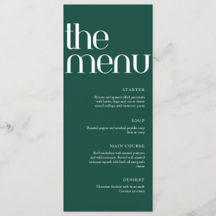 Sage Green Modern Handwriting Wedding Dinner  Menu