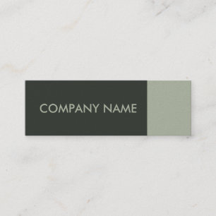 Sage Green Modern Mini Business Card