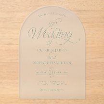 Sage Green Modern Minimalist Arch Wedding Elegant