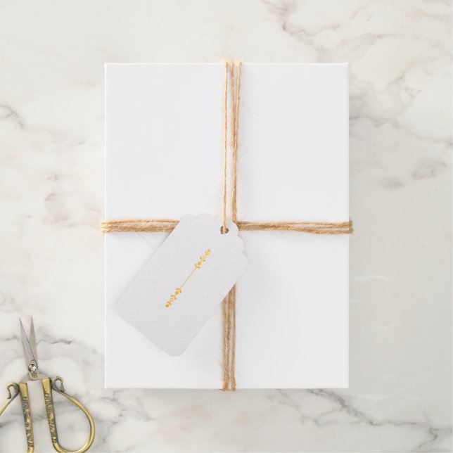 Sage Green Monogram Wedding Gift Tags (With Twine)