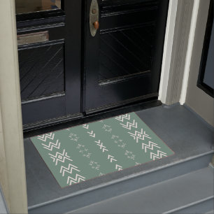 Sage Green Mud-Cloth Doormat