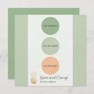 Sage Green Muted Colour Palette Card