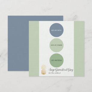 Sage Green Muted Colour Palette Card