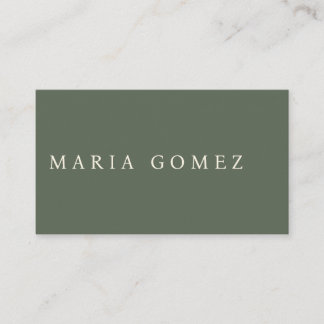 Sage Green Name Card