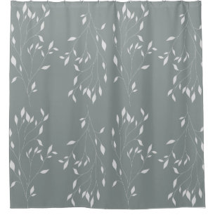 Sage Green Nature Inspired Shower Curtain