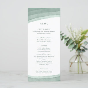Sage Green Ombre   Minimalist Boho Wedding Menu