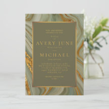Sage Green Onyx Marble With Gold