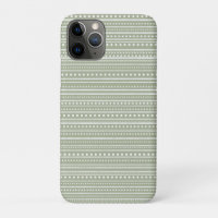 Sage Green Organic Stripes and Dots
