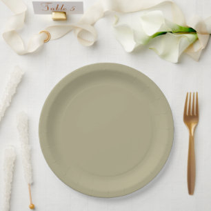Sage Green Paper Plate