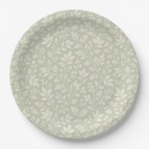 Sage Green Paper Plates