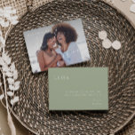 Sage Green | Photo Maid of Honour Proposal Card<br><div class="desc">Introducing our stunning whimsical script | sage green faded photo maid of honour proposal card perfect for your simple modern boho spring celebration. Our elegant design includes a vibrant bright, pastel colour palette with a vintage chic calligraphy script. Whether you prefer a minimalist or classic style, our unique editable product...</div>
