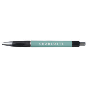 Sage Green Plain Minimalistic Custom Name