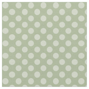 Sage Green Polka Dot Fabric