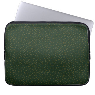 Sage Green Polka Dots Modern Pattern Laptop Sleeve