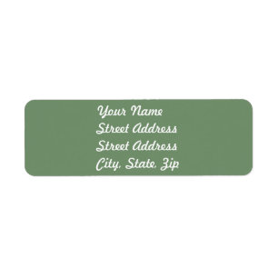 Sage Green Return Address Sticker