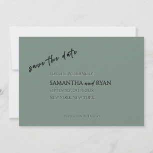 Sage Green Save the Date