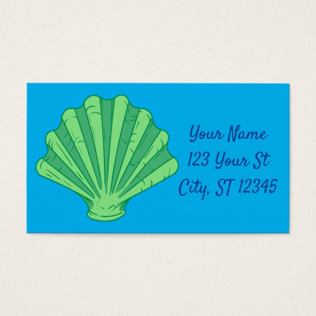 Sage Green Scallop Shell Thunder_Cove  (Front)