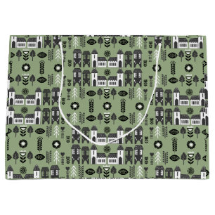 Sage Green Scandi Home Decor Large Gift Bag