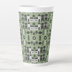 Sage Green Scandi Home Decor Latte Mug