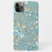Sage Green Seafoam Teal Blue Floral Art Watercolor Case-Mate iPhone Case (Back)