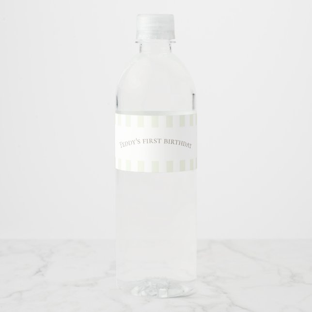 Sage Green Silly Goose Water Bottle Label (Front)