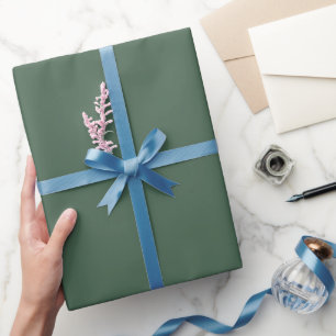 Sage Green Simple Elegant Minimalist Wedding Wrapping Paper
