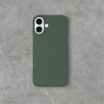 Sage Green Simple Minimalist iPhone 16 Plus Case<br><div class="desc">Simple solid sage green.</div>